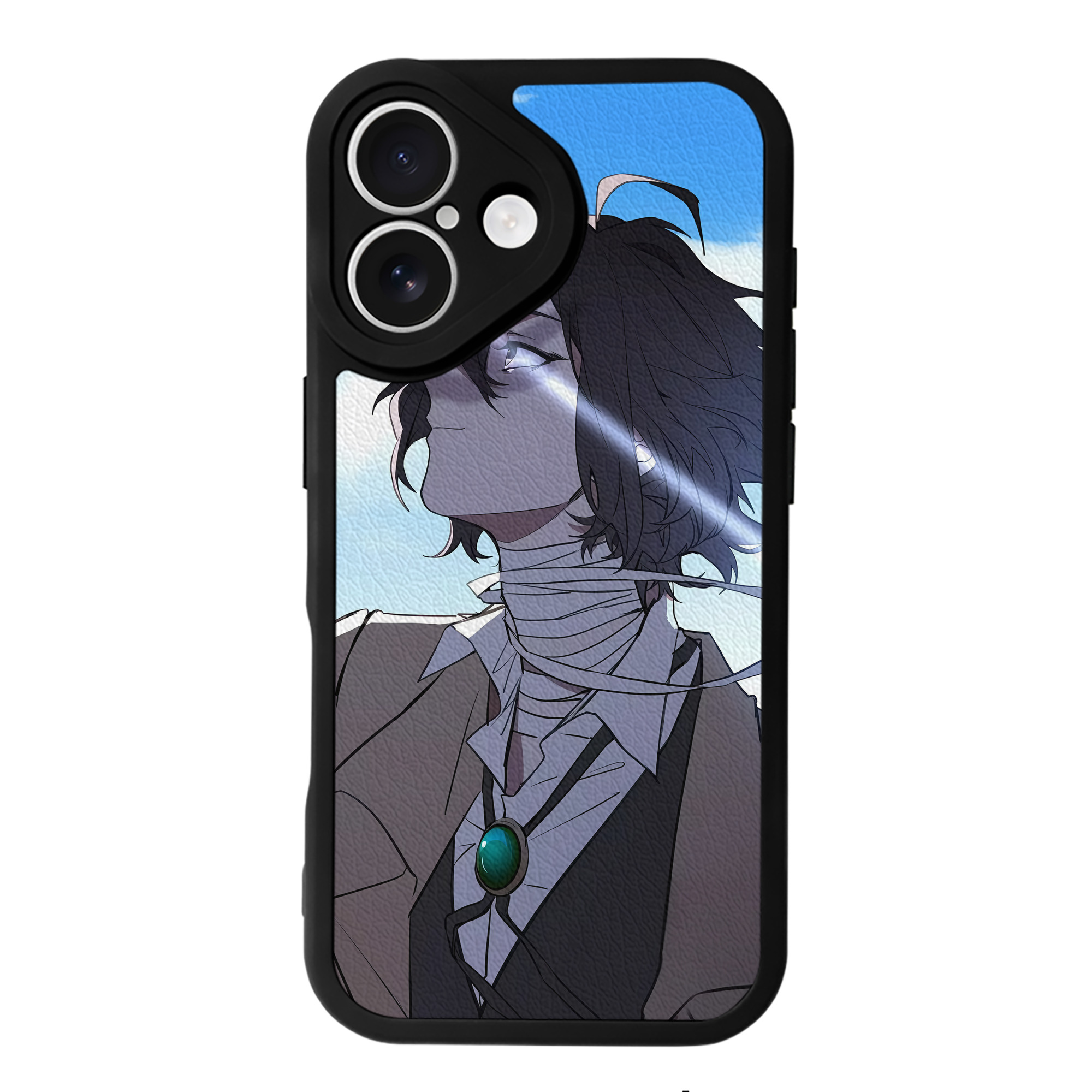 （画像用） 文豪ストレイドッグス Bungo Stray Dogs 【iPhone 16シリーズ対応】シリコンスマホケース（レザー調） 材質：シリコン